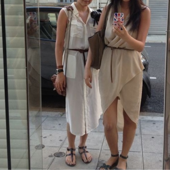 T by Alexander Wang Silk Sleeveless Dress - Picture 1 of 9